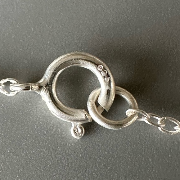 Sterling Silver and 24K Gold Embossed Flower Necklace - Picture 10 of 13